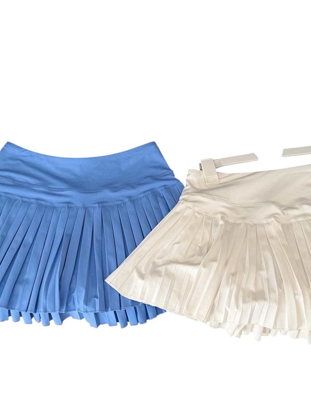 Simply Southern Pleated‎ Tennis Skort Lot Set Blue White Women Size Large